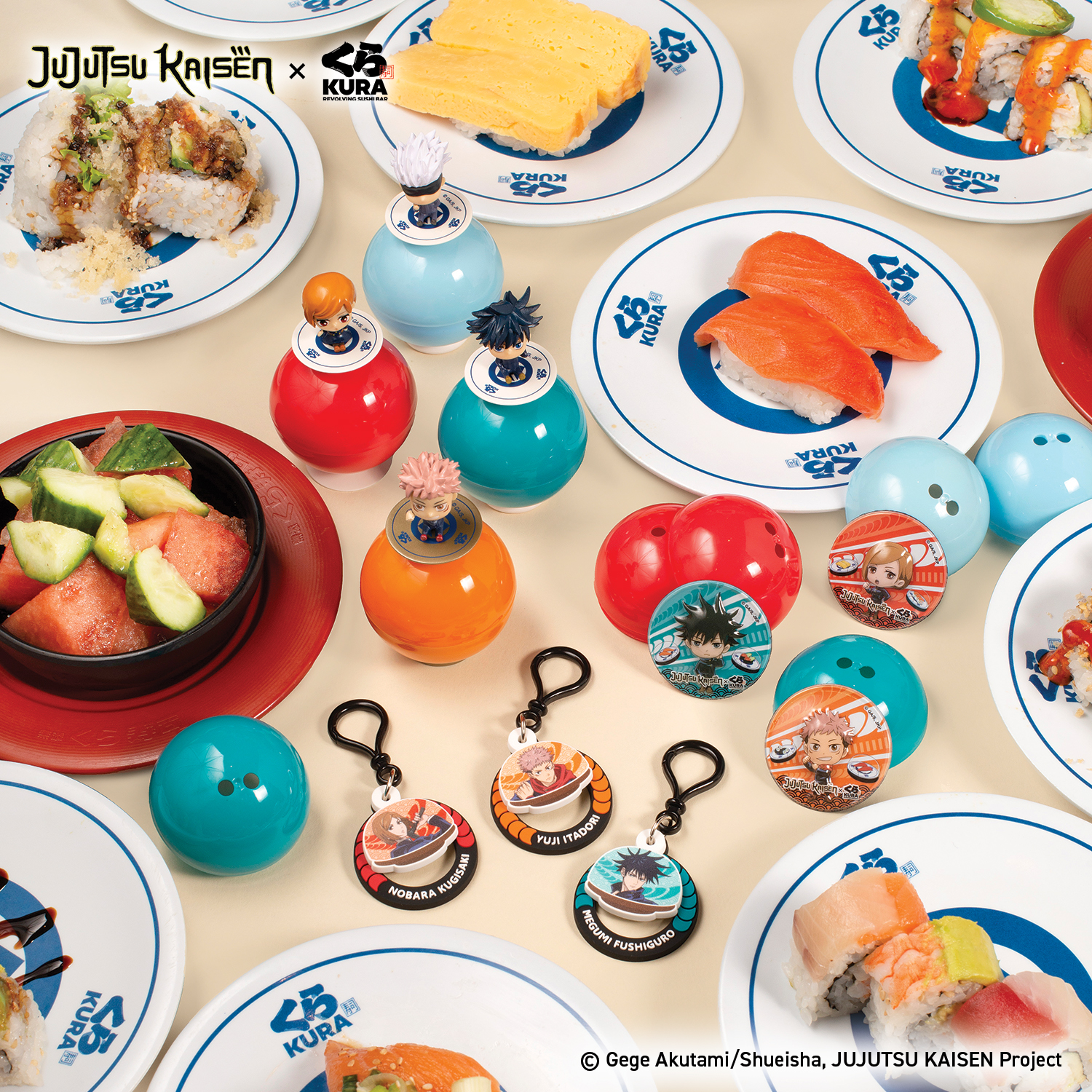 Photo by Emily J. Davis_Jujutsu Kaisen x Kura Sushi Bikkura Pon Prize Collection_All Prizes 1