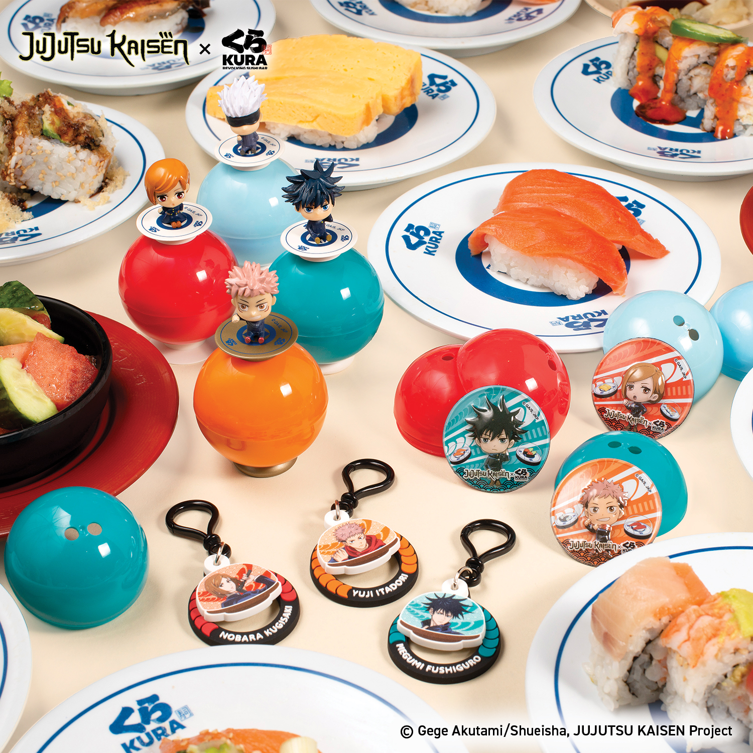 Photo by Emily J. Davis_Jujutsu Kaisen x Kura Sushi Bikkura Pon Prize Collection_All Prizes 2
