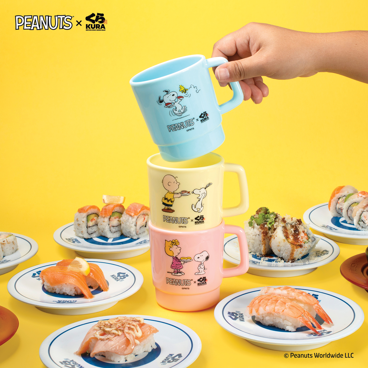 Photo by Emily J. Davis_Peanuts x Kura Sushi Bikkura Pon Prize Collection_3-piece Cup Set_2