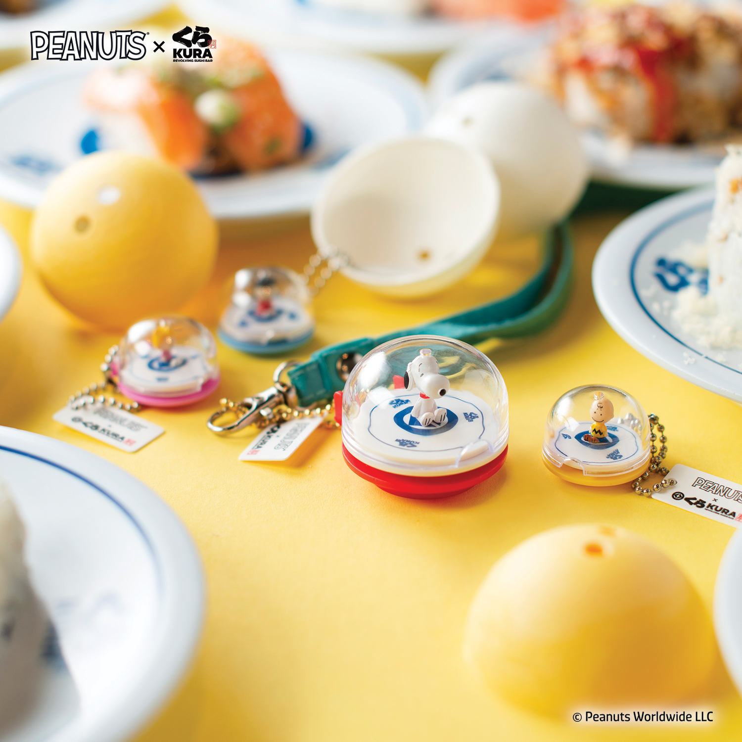 Photo by Emily J. Davis_Peanuts x Kura Sushi Bikkura Pon Prize Collection_Figurine Keychains_3