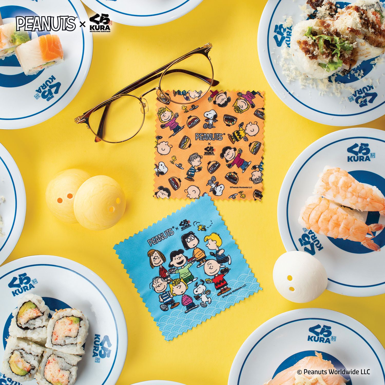 Photo by Emily J. Davis_Peanuts x Kura Sushi Bikkura Pon Prize Collection_Microfiber Cloths_2