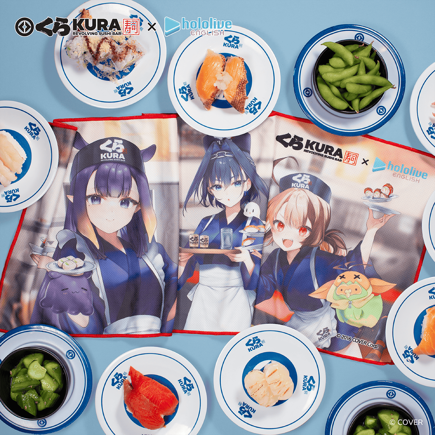 KURA REVOLVING SUSHI BAR TEAMS UP WITH HOLOLIVE ENGLISH FOR EXCLUSIVE SUMMER COLLABORATION