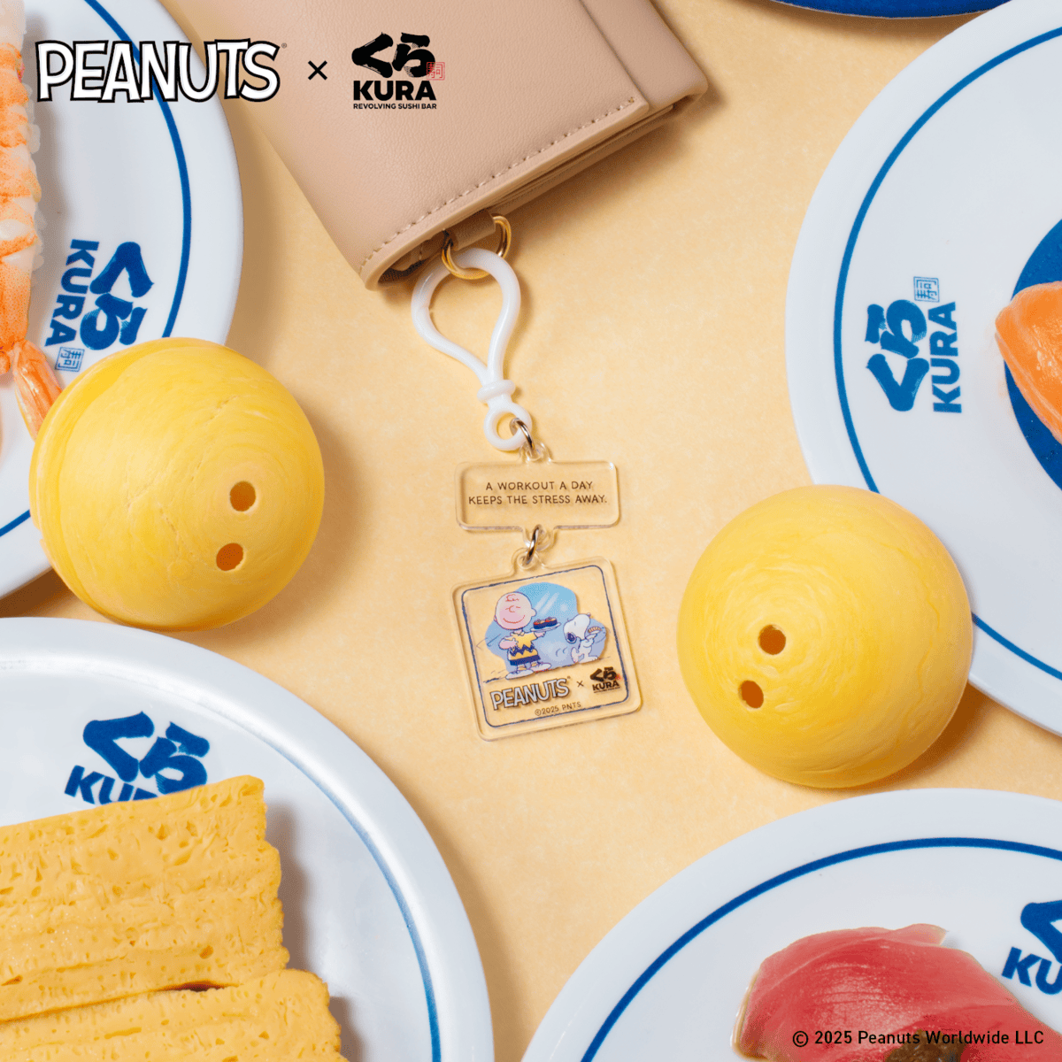 Peanuts x Kura Sushi Bikkura Pon Series 2 Prize Collection_Charlie & Snoopy Acrylic Charm_2