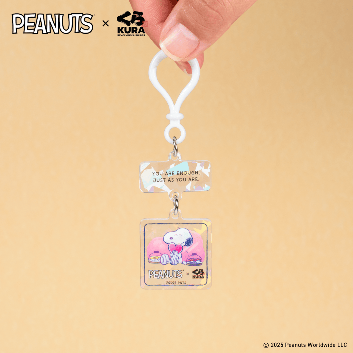 Peanuts x Kura Sushi Bikkura Pon Series 2 Prize Collection_Snoopy Acrylic Charm_3